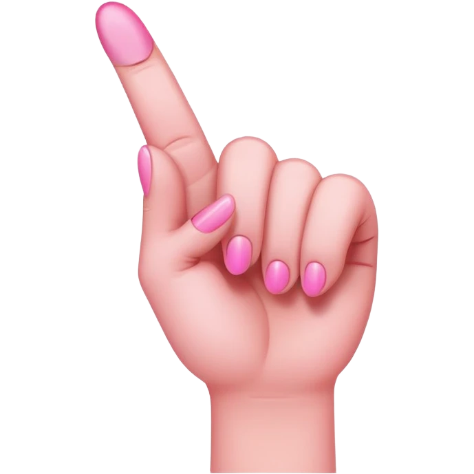 pink middle finger emoji