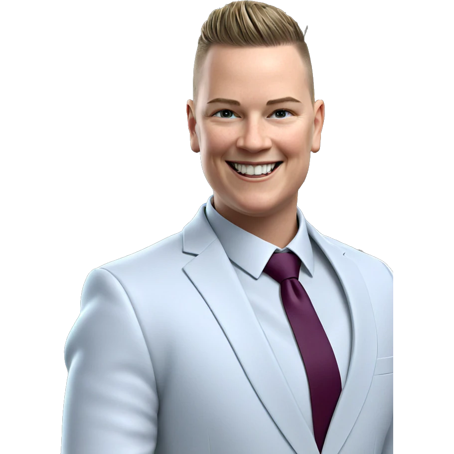 smiling boy in formal attire emoji