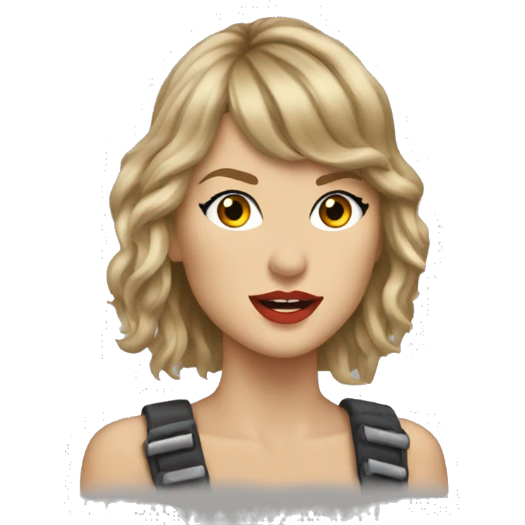 Taylor Swift as a rock emoji