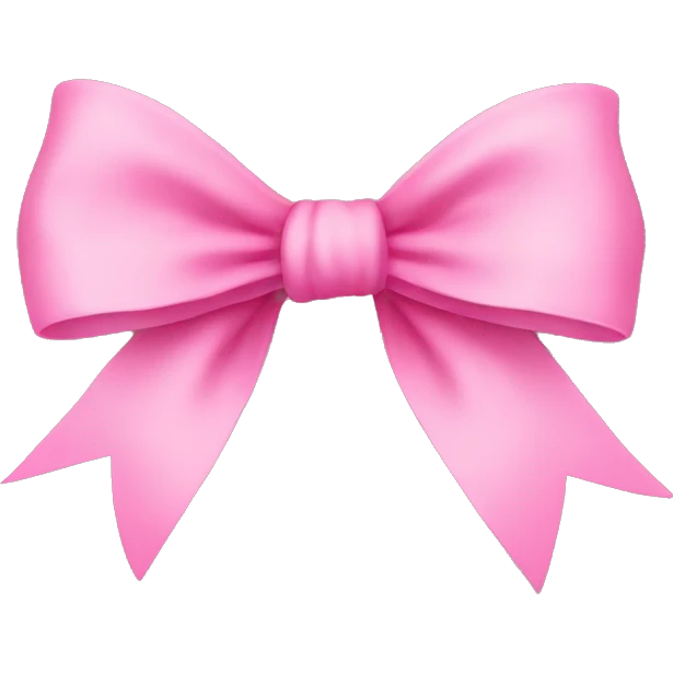 Pink bow emoji