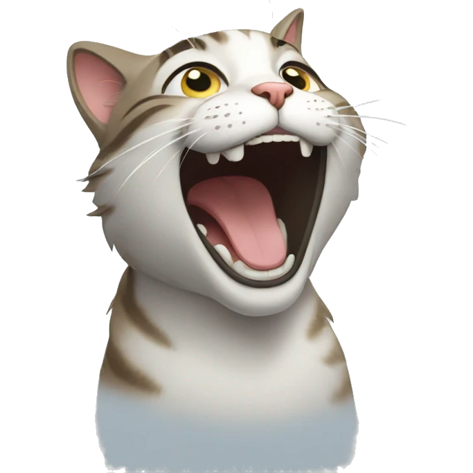 Cat laughing emoji