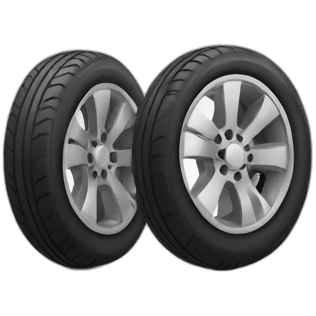 Tire with wings emoji