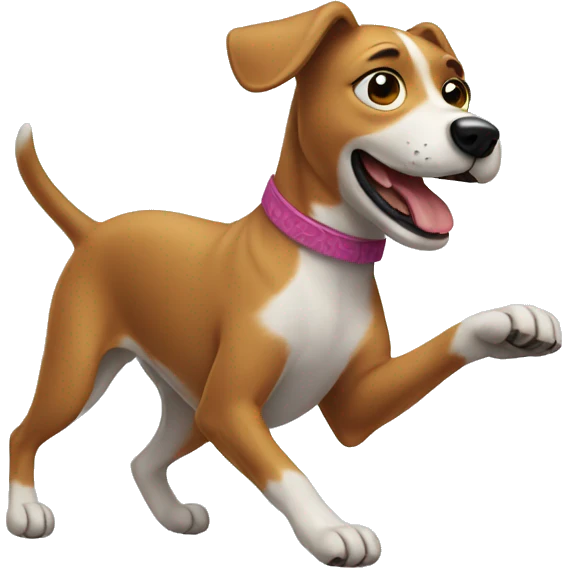 Dancing dog emoji