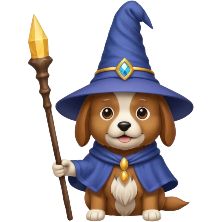 Dog wizard emoji