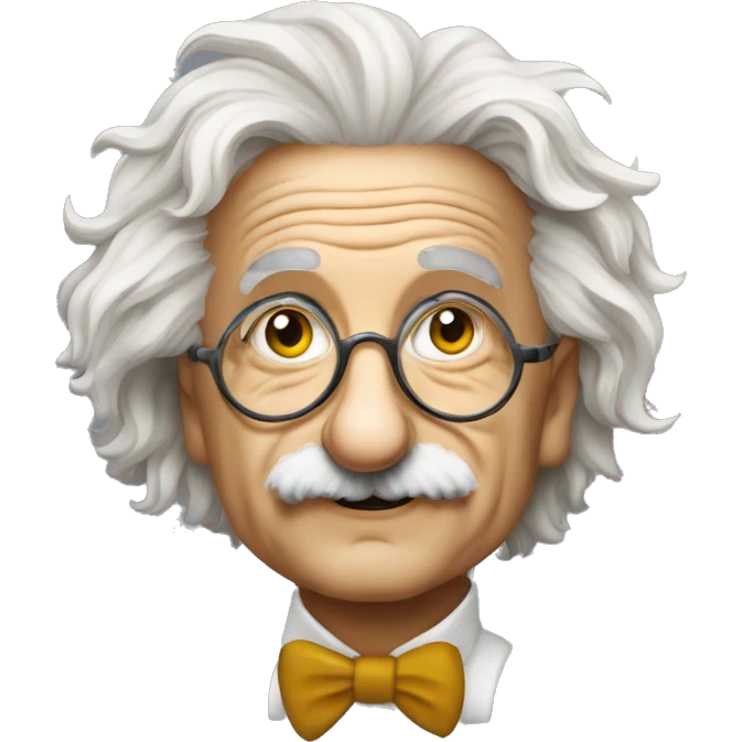 albert einstein star form glasses emoji