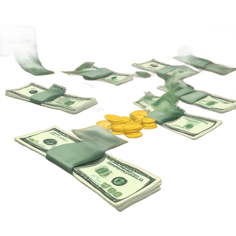 Pounding on the table with cash emoji