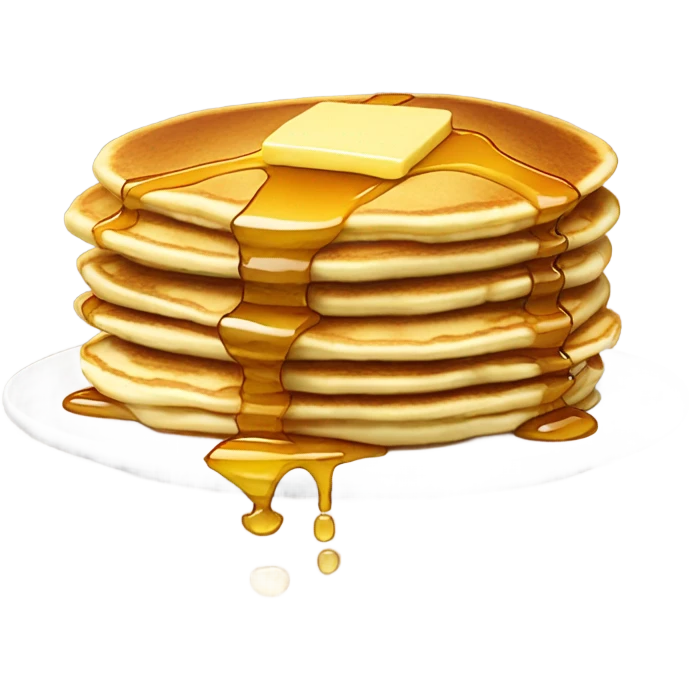 pancakes butter and syrup  emoji