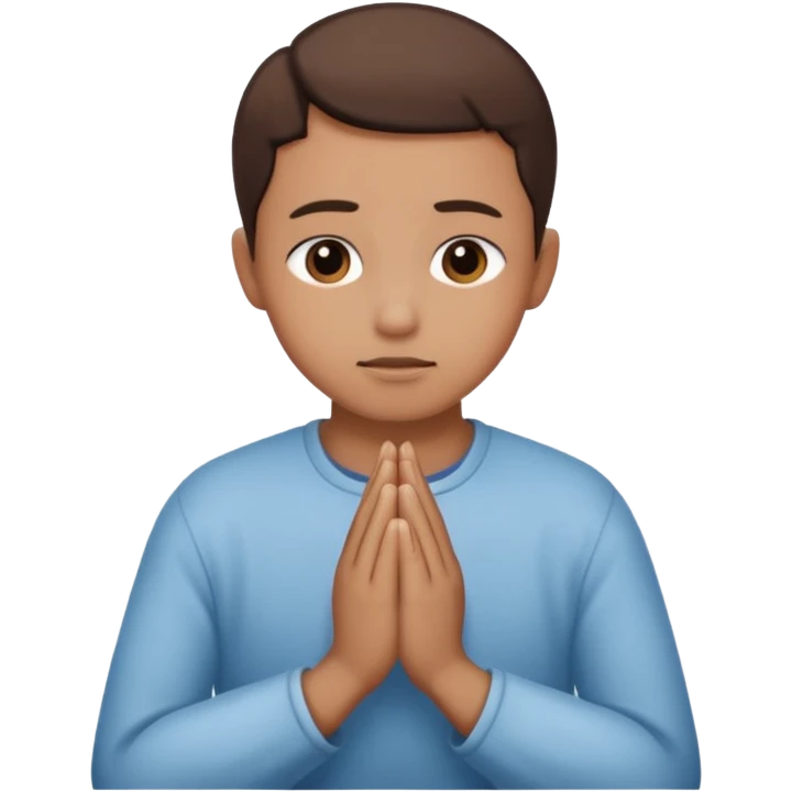 pray to the lord in the peace of our home emoji
