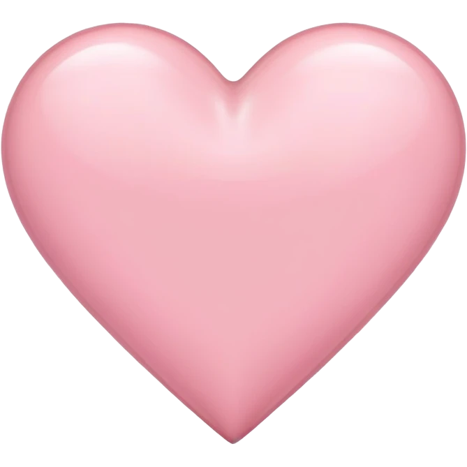 Light pink heart emoji