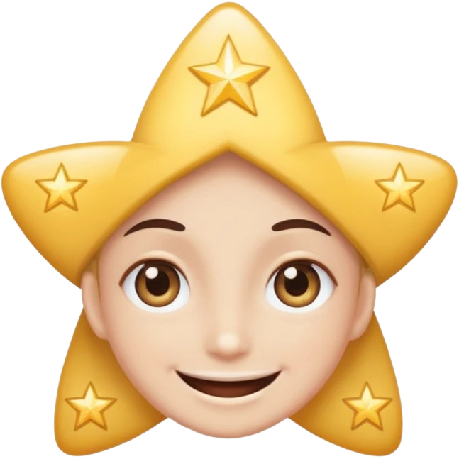 starstruck emoji, wide smile, sparkling star eyes emoji