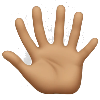 holding emoji with only hands and the fingers are looking left emoji