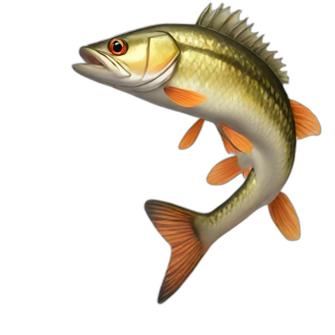 Pike fish more realistic emoji