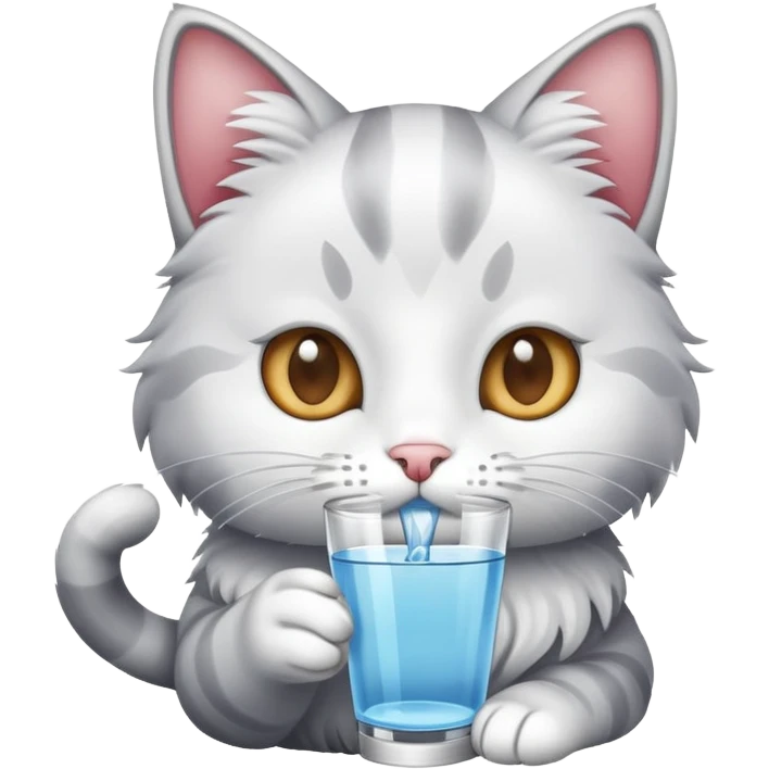 Gato bebendo emoji