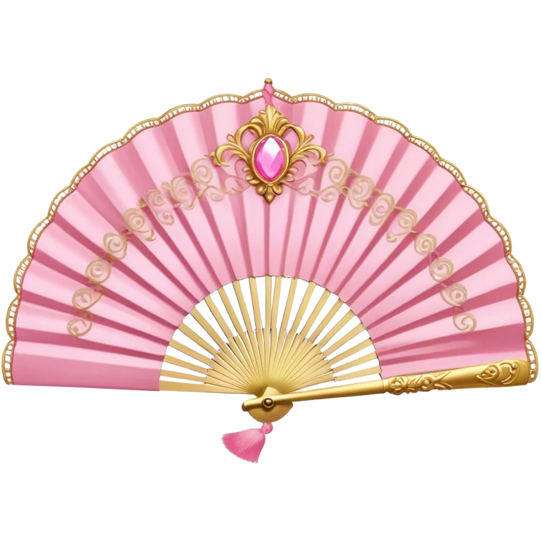 rococo pink fan emoji