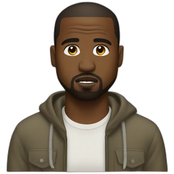 Kanye west fait du foot emoji