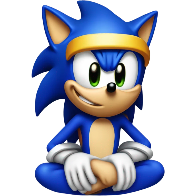sonic making an i don’t know expression emoji