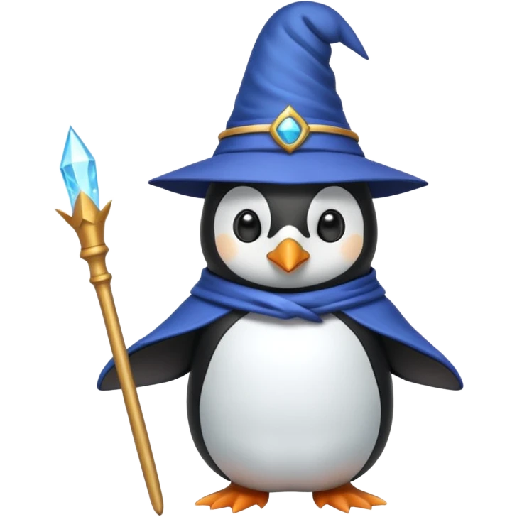 Penguin Wizard emoji