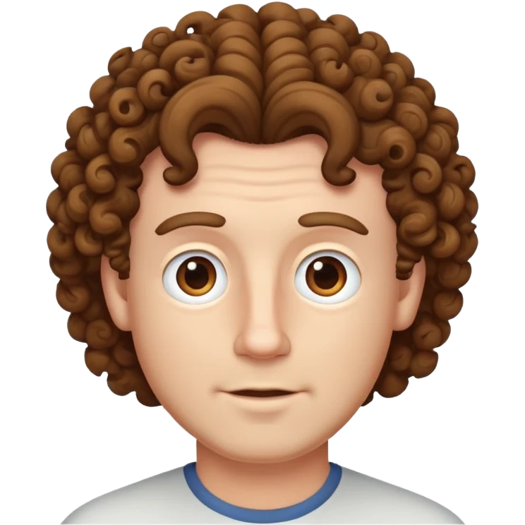 white dad with curly bro hair emoji