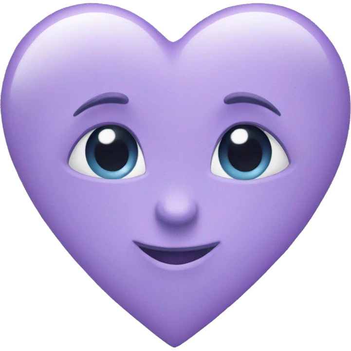 Lilac heart emoji