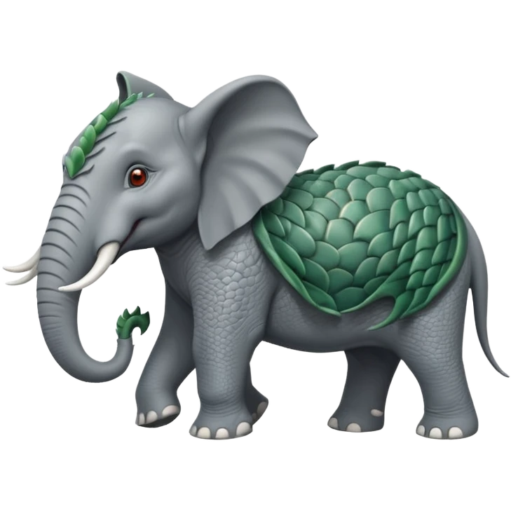 Elephant with dragon body emoji