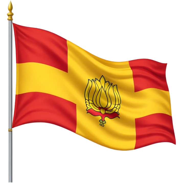 Karnataka flag without pole only the flag emoji