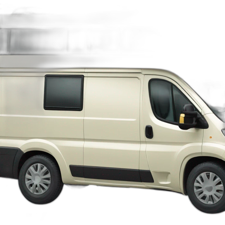 Camper van fiat Ducato L4 H2 decorada con espirales emoji