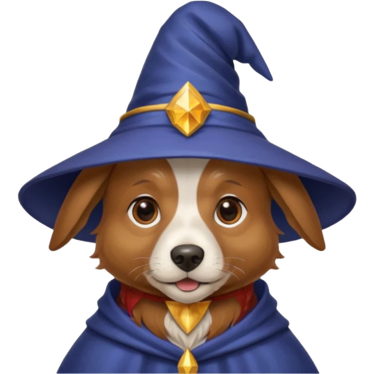 Dog wizard emoji