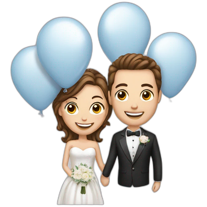 wedding balloons emoji