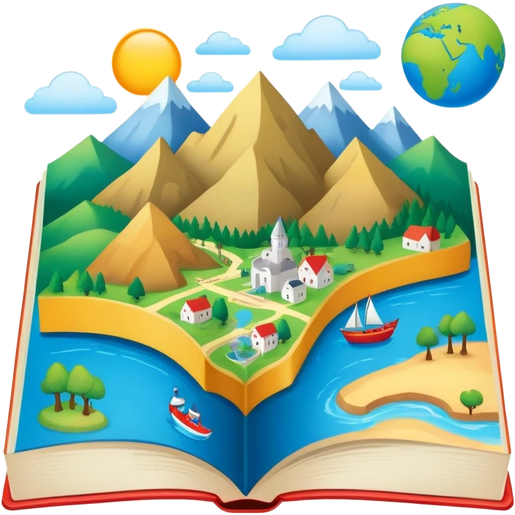 Geography book 6th grade  emoji