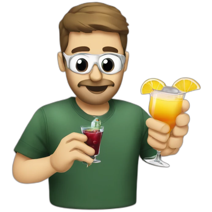 hamas drinking cocktail emoji