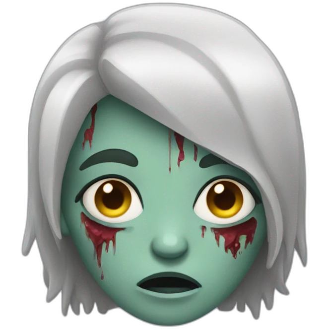 sleepy zombie woman emoji