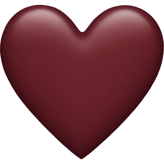 maroon heart emoji