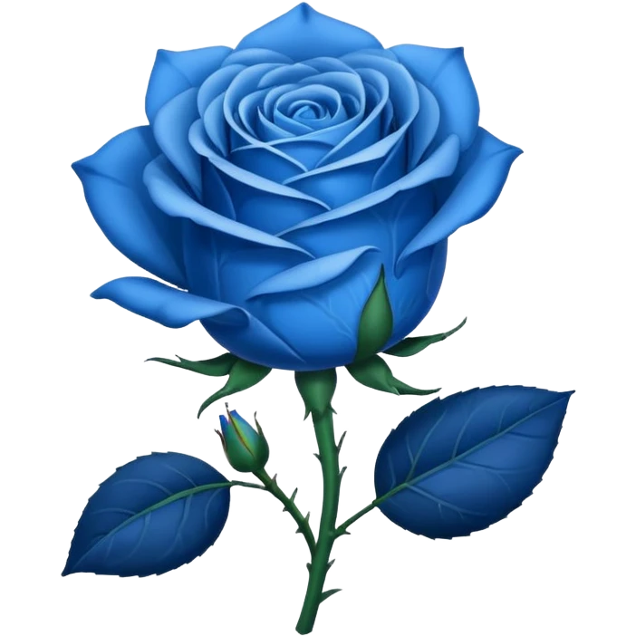 Blue rose emoji