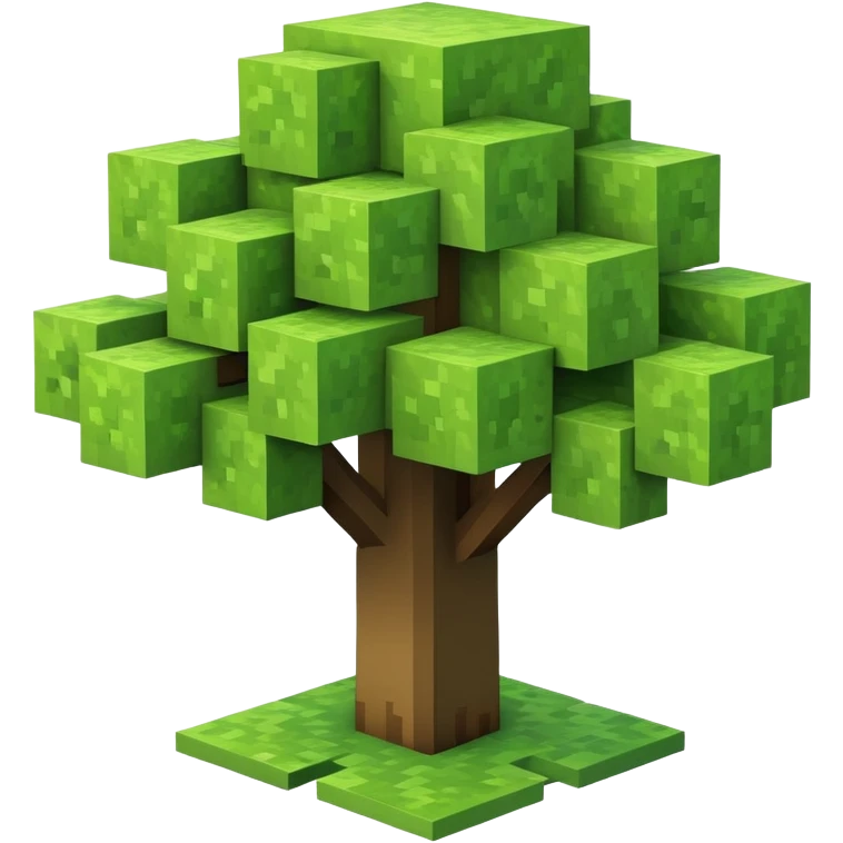Minecraft tree emoji