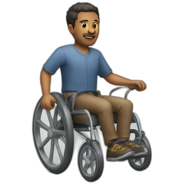 Man with wheels emoji