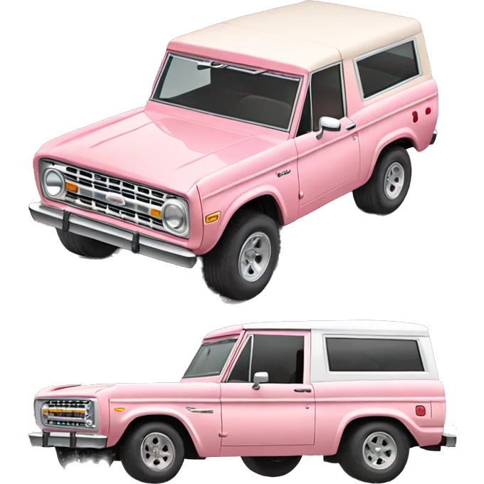 light pink ford bronco emoji