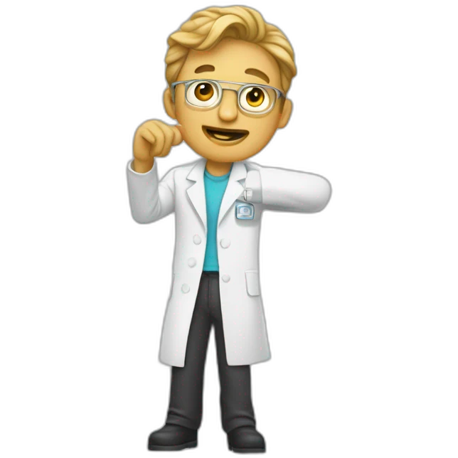 Un vététiste qui fait un dab emoji