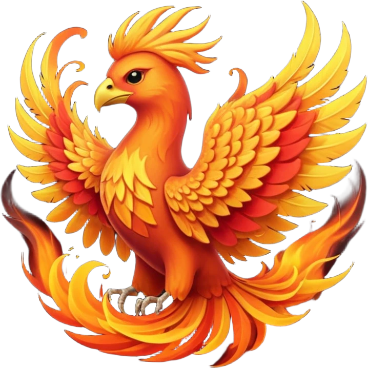 phoenix rising from the ashes emoji