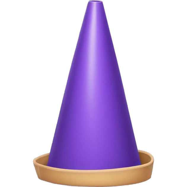 purple cone emoji