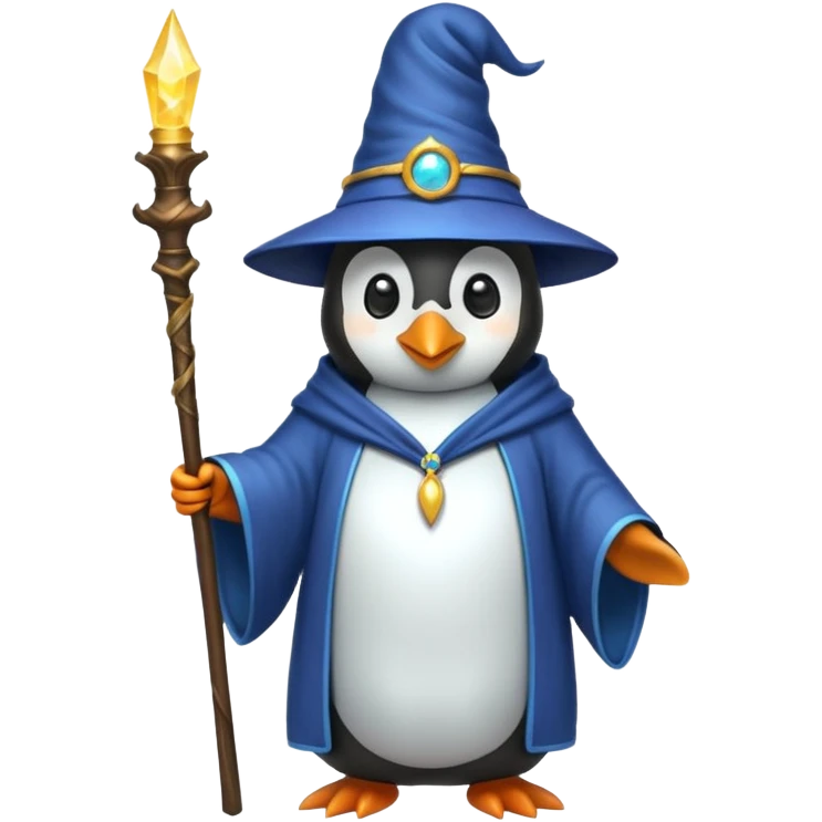 Penguin Wizard emoji