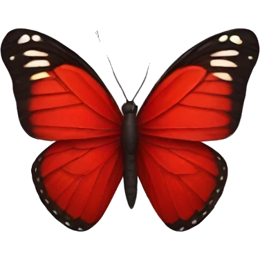 red butterfly emoji