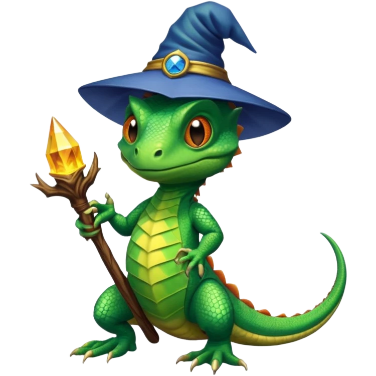 Wizard lizard emoji