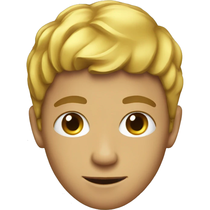 Golden ball boy emoji