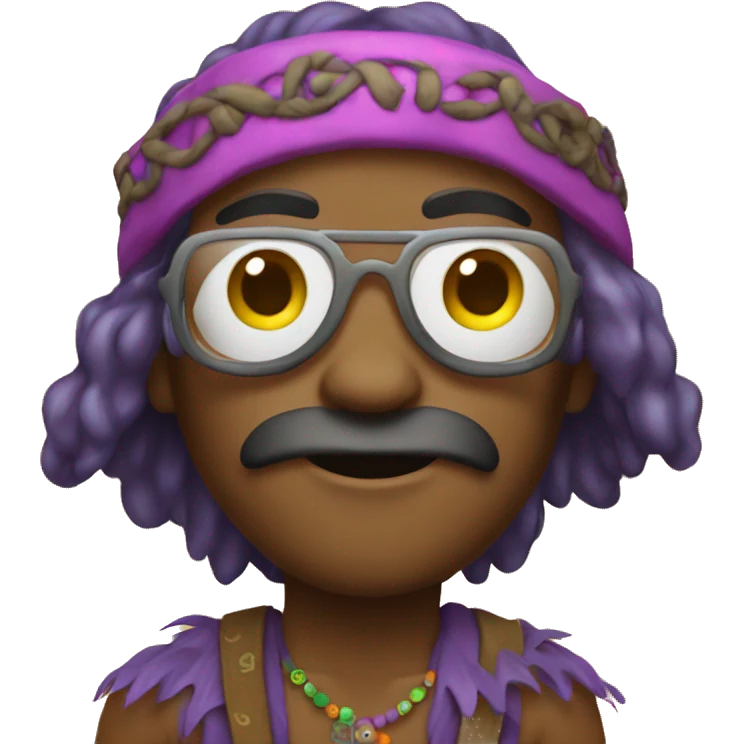 halloween custome hippie emoji