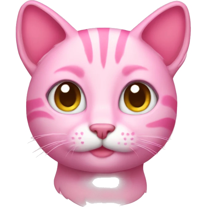 Pink cat emoji