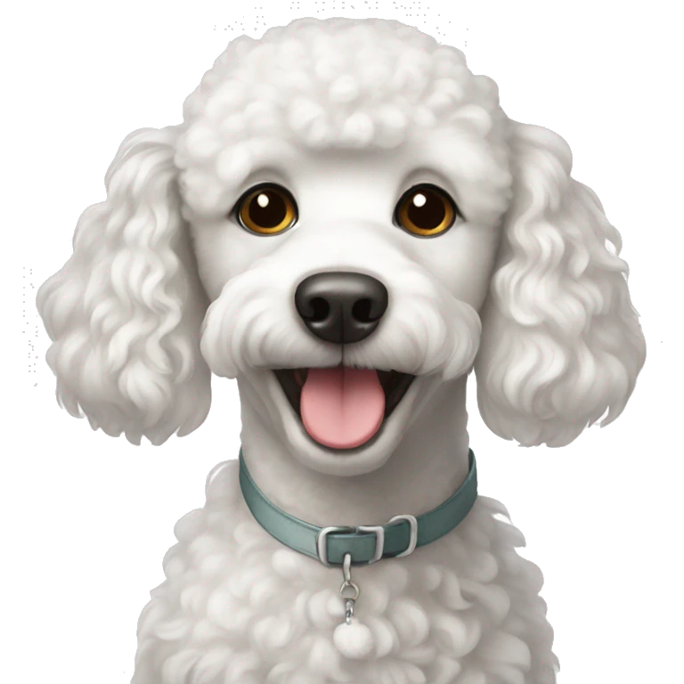 White poodle emoji