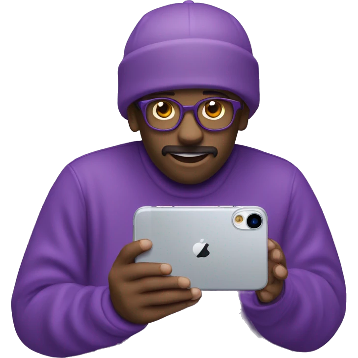 iPhone 14 purple pro max emoji