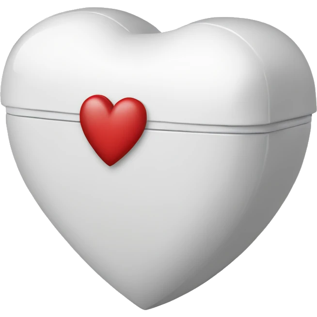 Heart shaped white box emoji