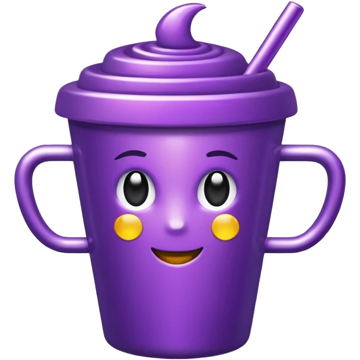 glitter purple cup emoji