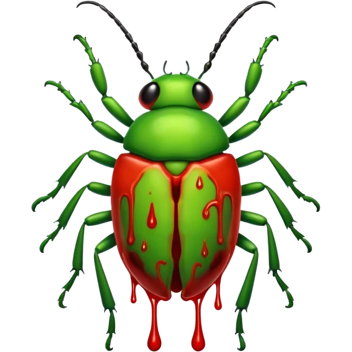 A green bloody bugger to be used an enemy fire in game play emoji